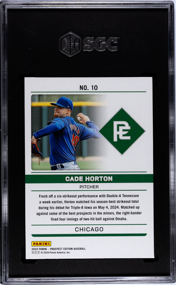 2024 Prospect Edition #10 Cade Horton Domination SGC 8
