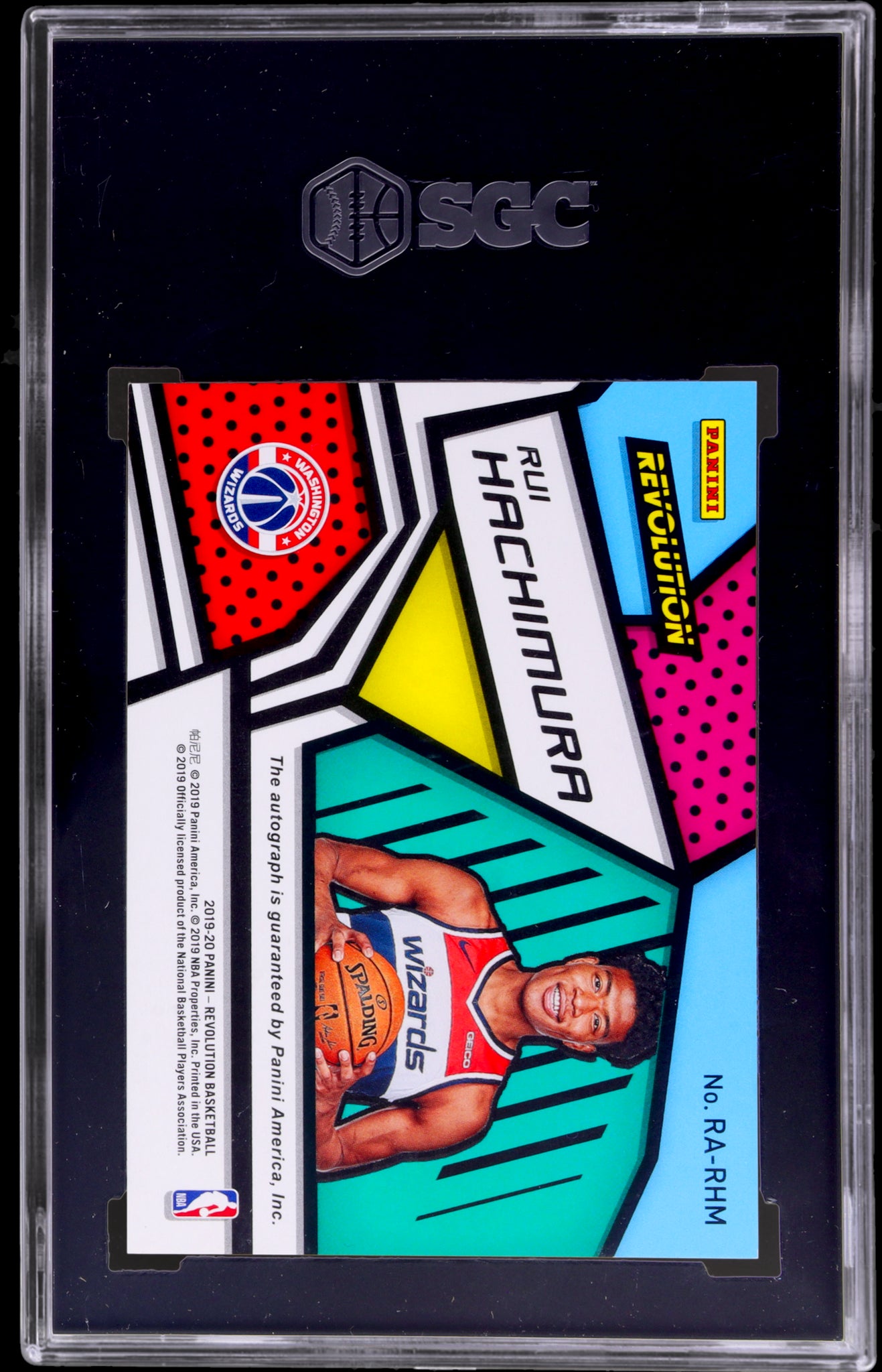 2019 Panini Revolution Rookie Autograph Rui Hachimura #14 SGC 9.5