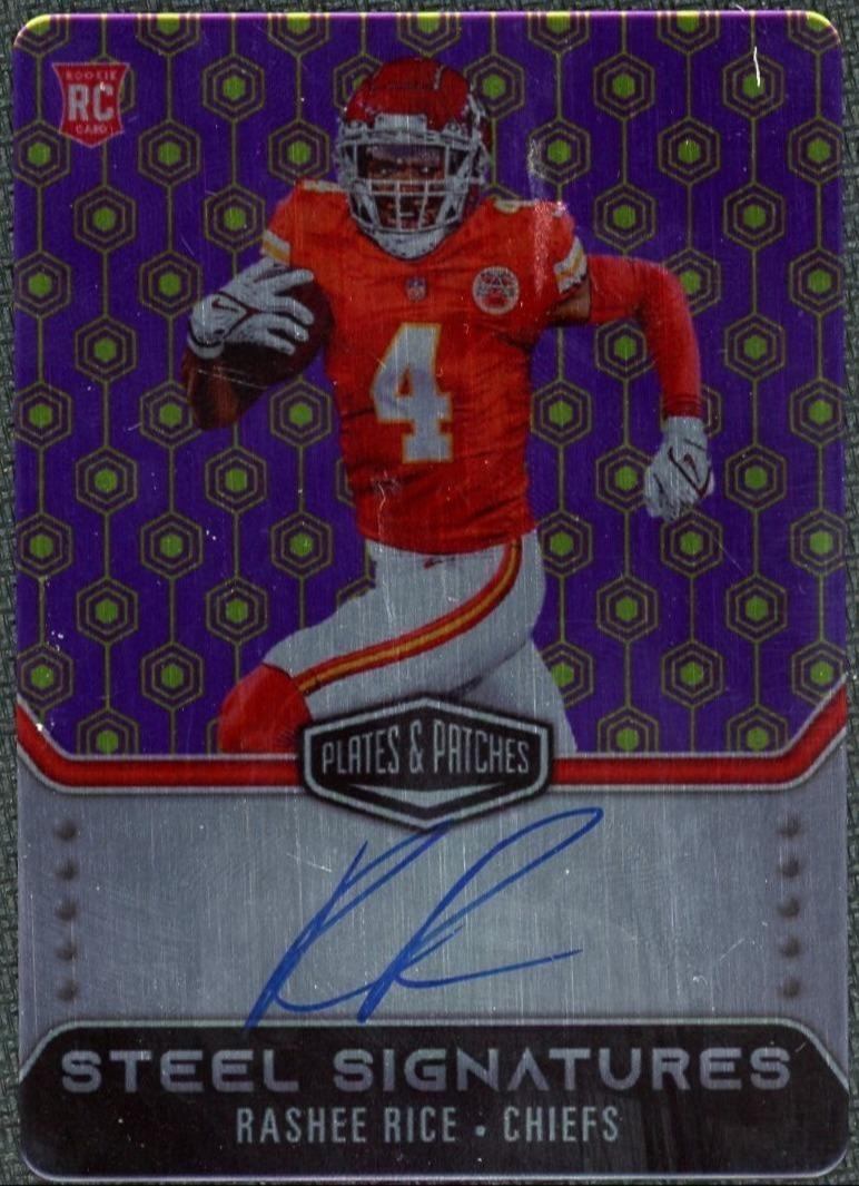 2023 Plates & Patches Rookie Steel Signatures Vector /50 Rashee Rice Auto RC