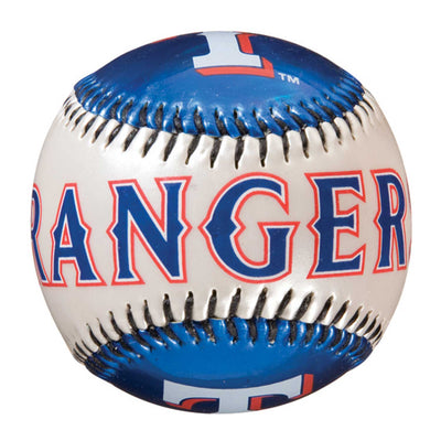 Franklin Sports MLB Texas Rangers Soft Strike Baseball - Metallic & Pearl