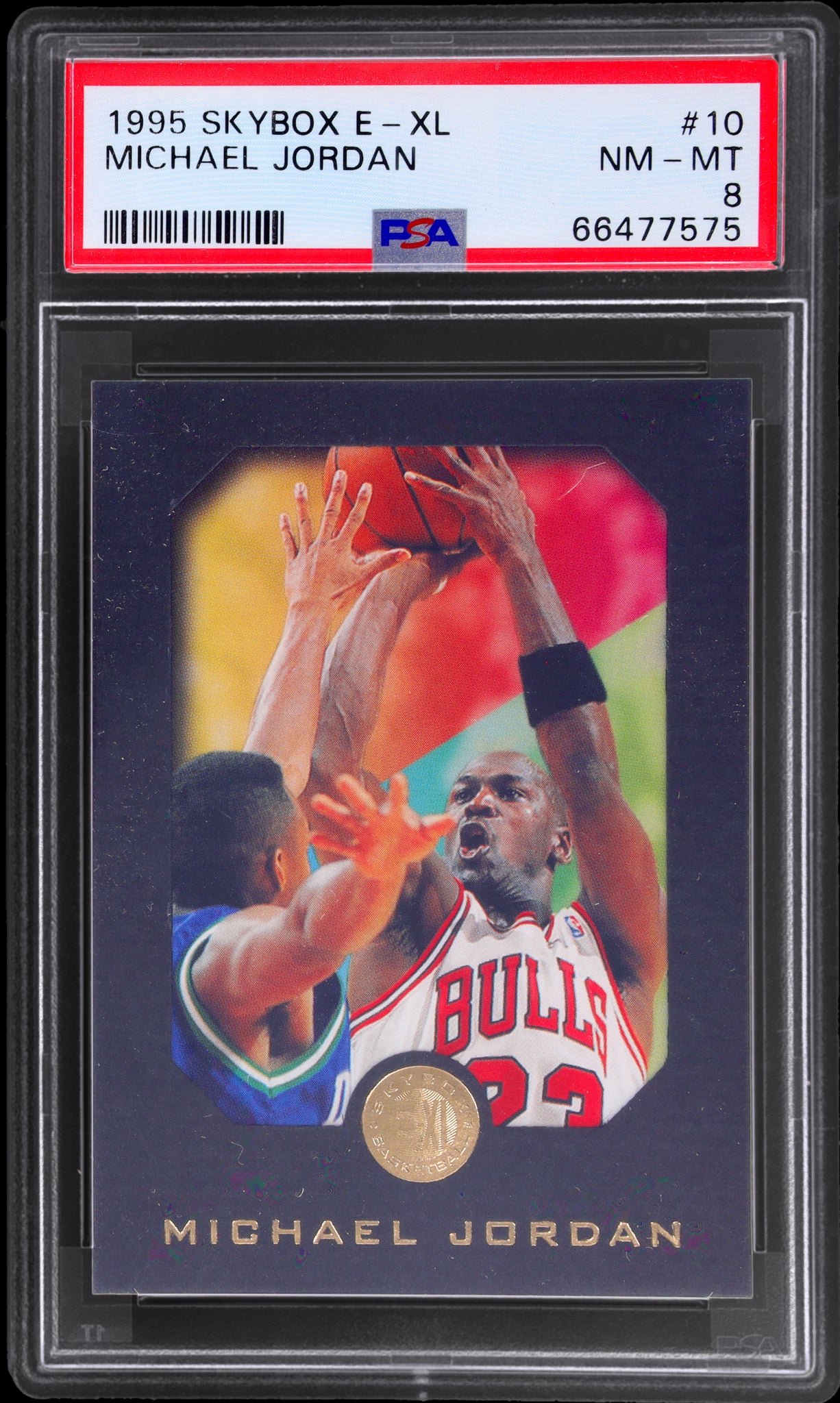 1995 Skybox E-Xl #10 Michael Jordan PSA 8