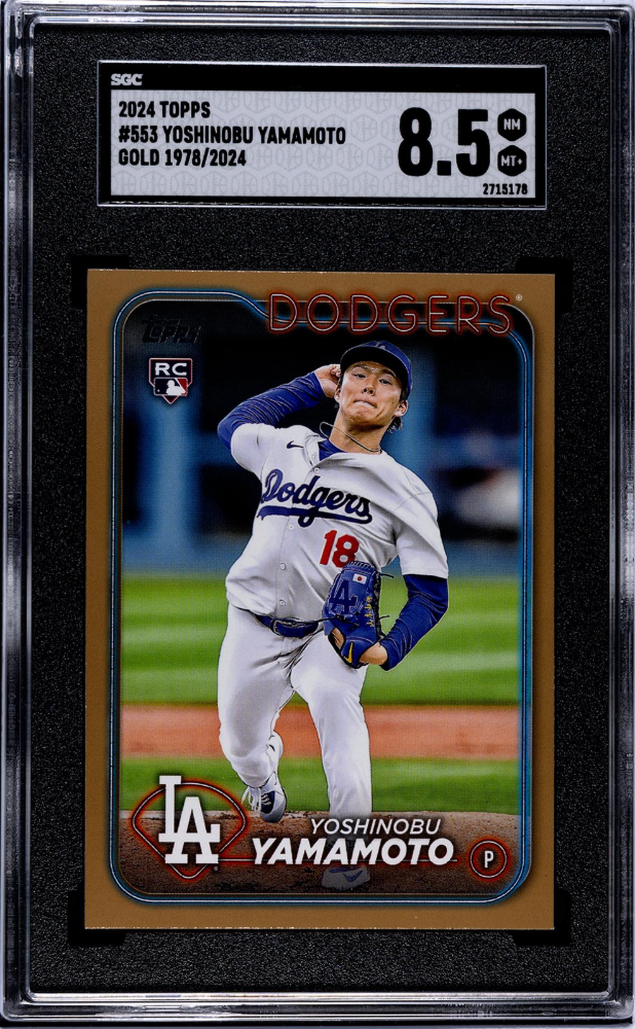 2024 Topps #553 Yoshinobu Yamamoto /2024 SGC 8.5