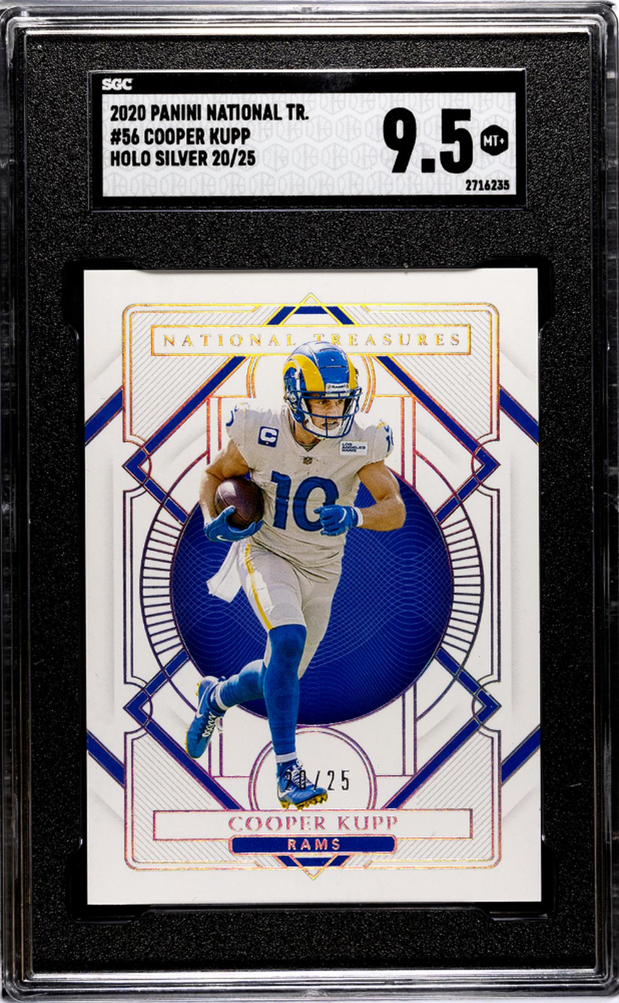 2020 Panini National Treasures #56 Cooper Kupp Holo Silver /25 SGC 9.5