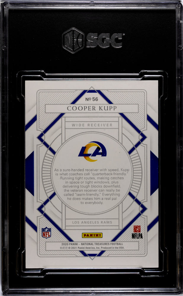 2020 Panini National Treasures #56 Cooper Kupp Holo Silver /25 SGC 9.5