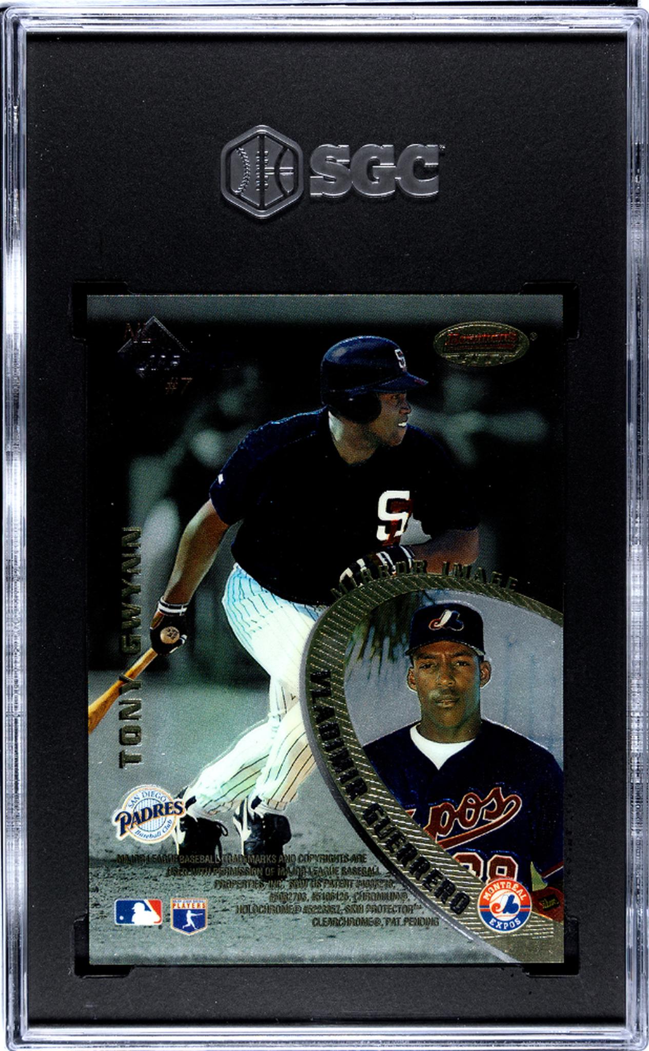 1996 Bowman's Best #7 Griffey Jr./Grieve/Gwynn/Guerrero Mirror Image SGC 8