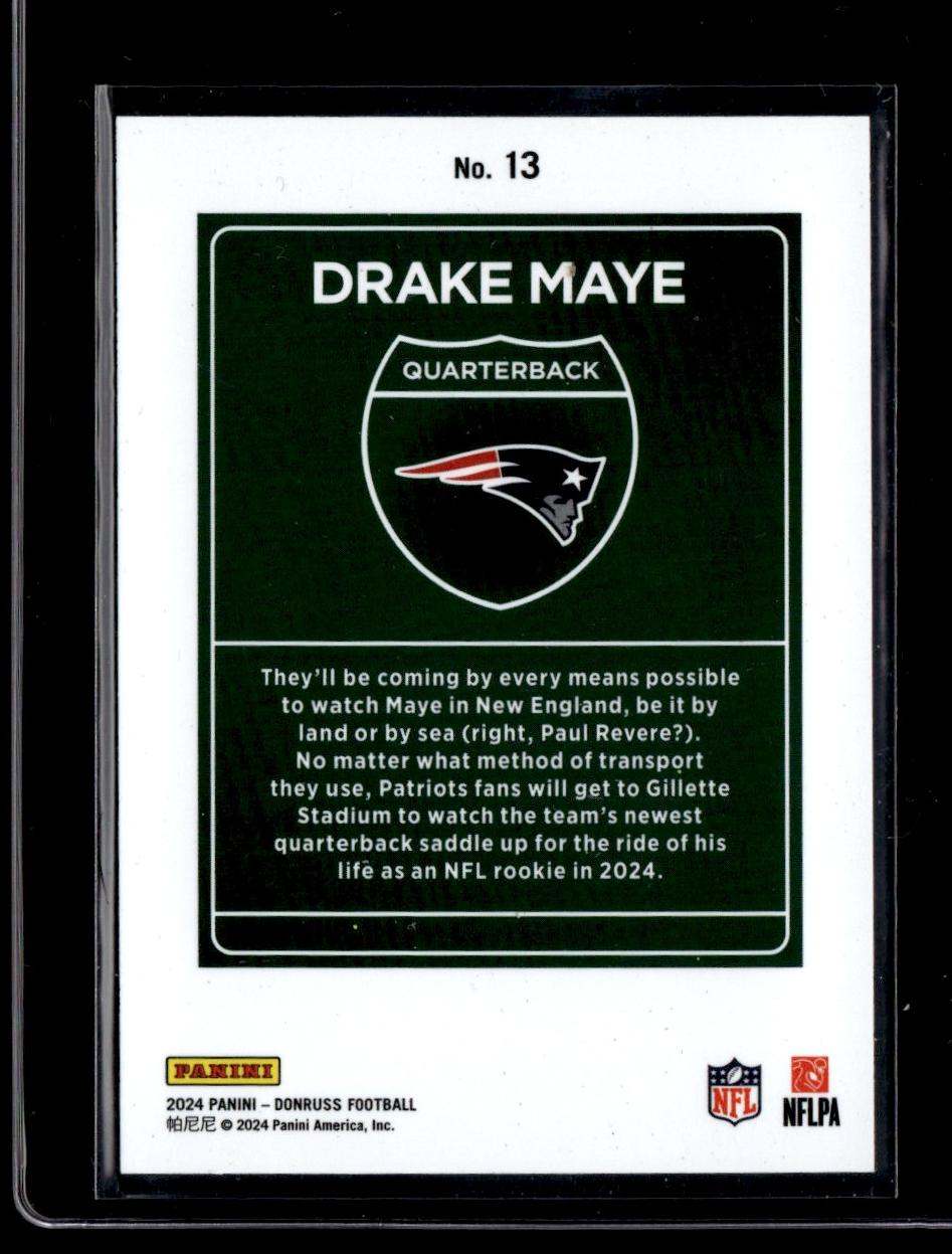 2024 Donruss Downtown Drake Maye #13 RC