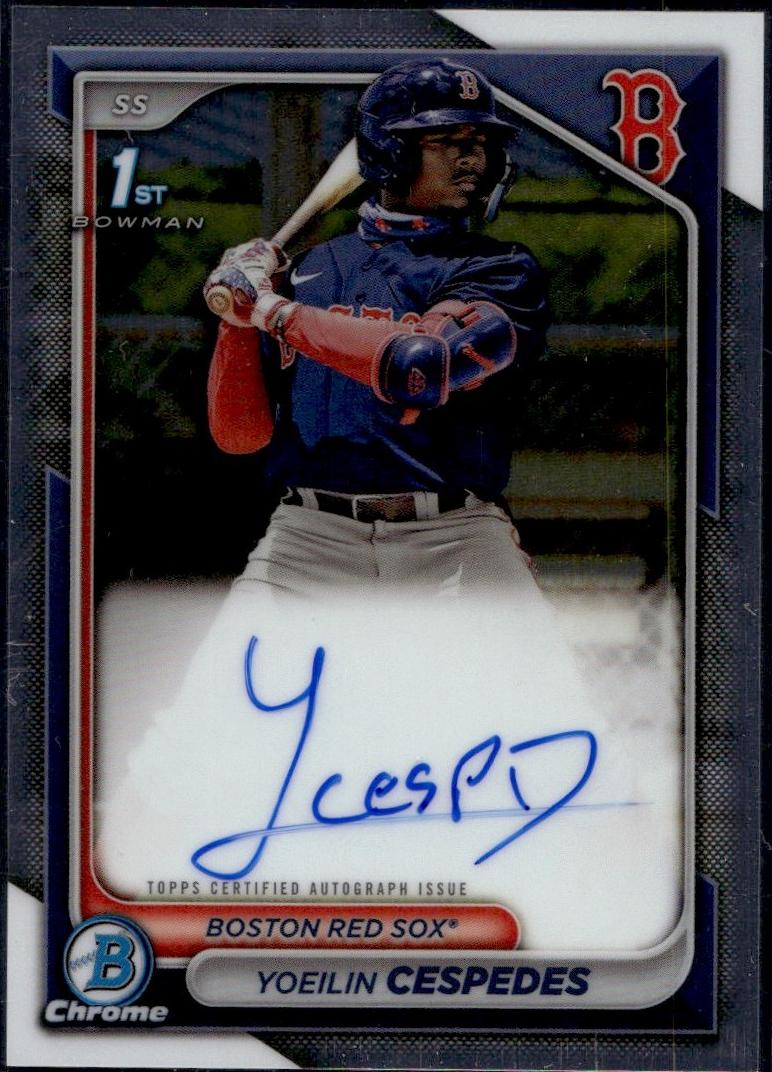 2023 Bowman Chrome #CPA-YCE Yoelvin Cespedes Rookie Auto Boston Red Sox