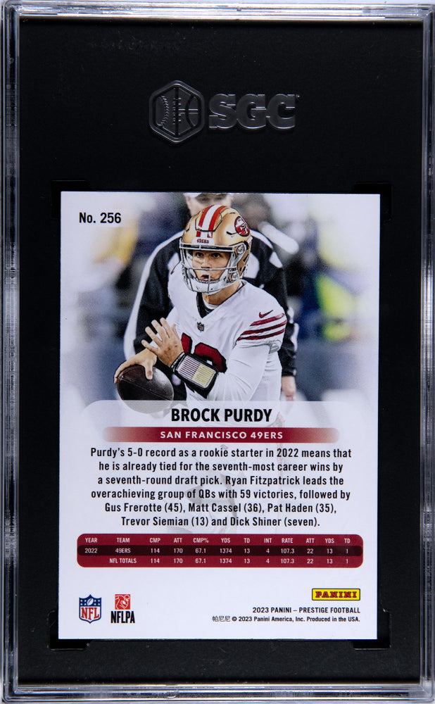 2023 Panini Prestige #256 Brock Purdy    SGC 9.5