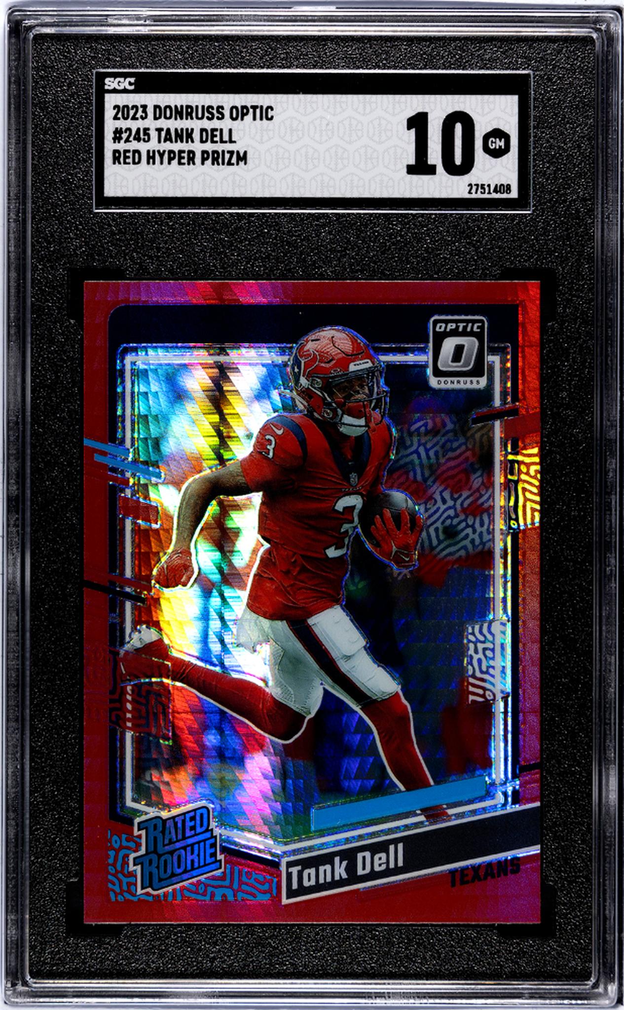 2023 Donruss Optic Red Hyper Prizm Tank Dell #245 RC SGC 10