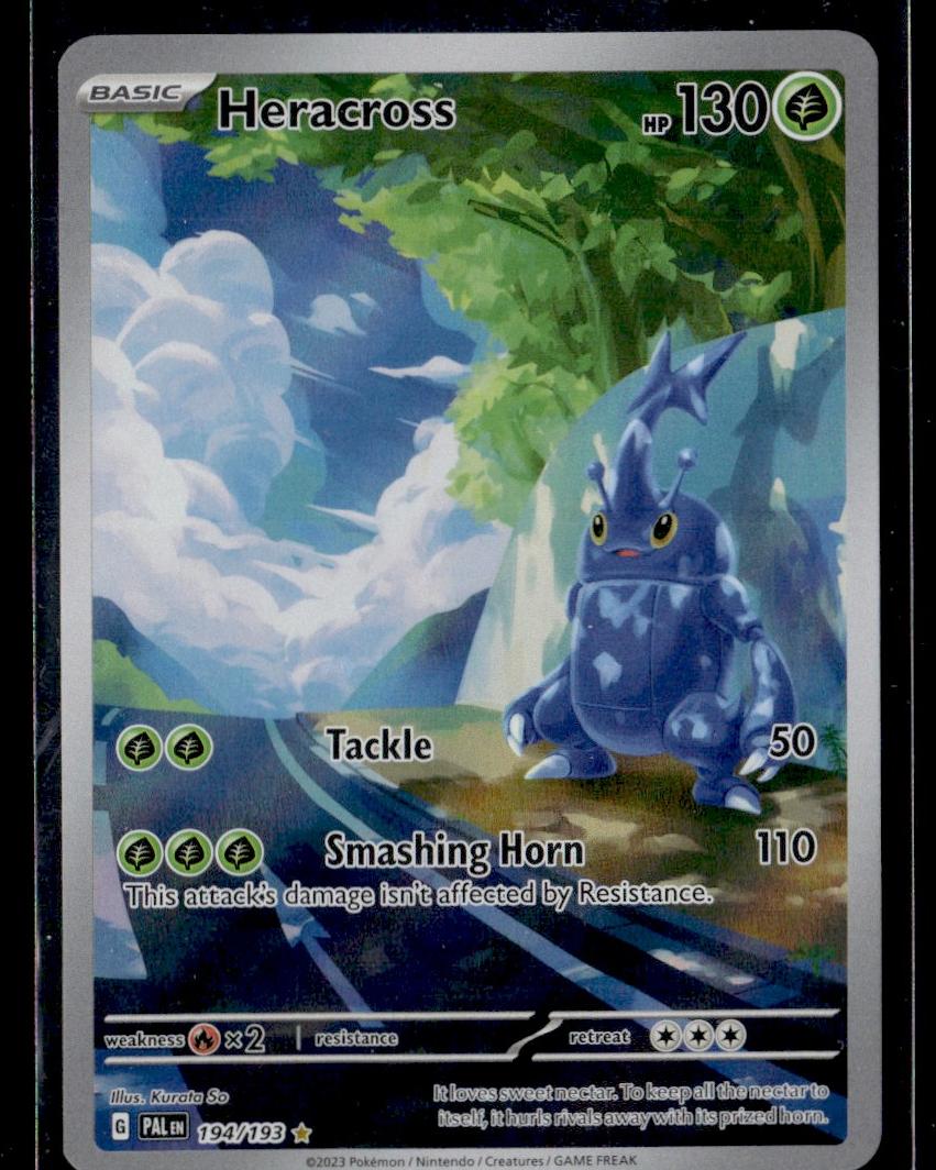 2023 Pokémon Scarlet & Violet Heracross #194 Illustration Rare Holo