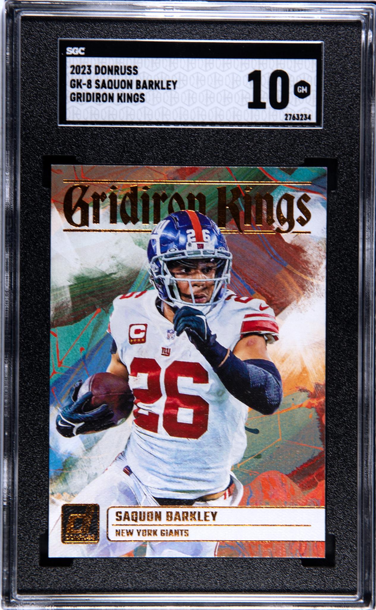 2023 Panini Donruss Gridiron Kings Saquon Barkley #GK-8 SGC 10
