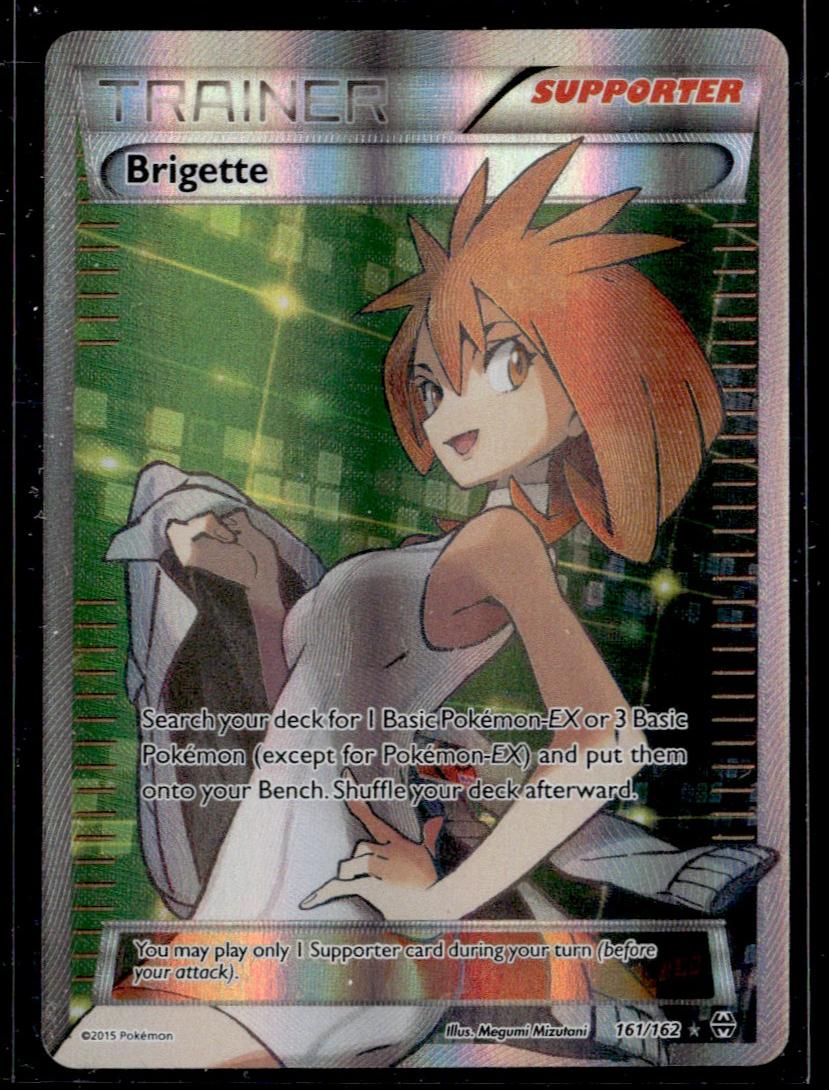 2015 Pokémon XY BREAKthrough Brigette Full Art Trainer #161/162