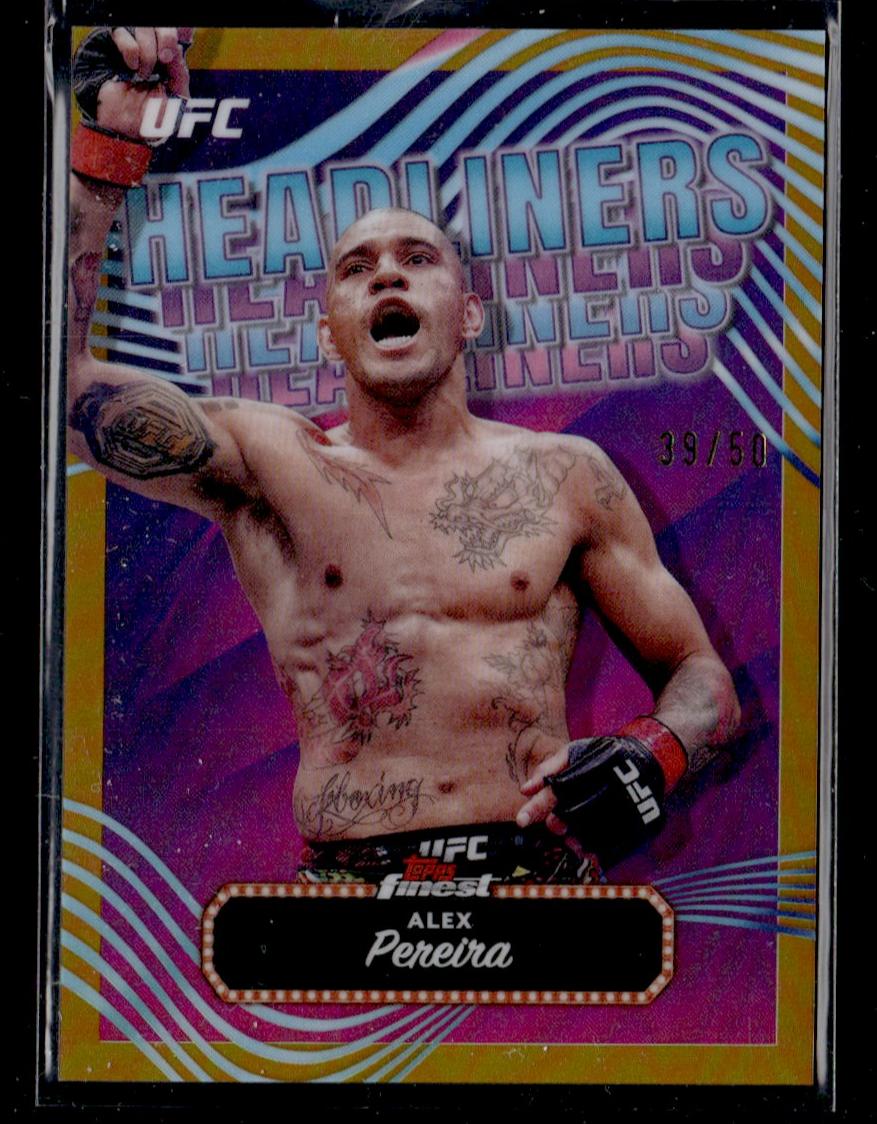 2024 Topps Finest Headliners Alex Pereira #HDL-7 /50