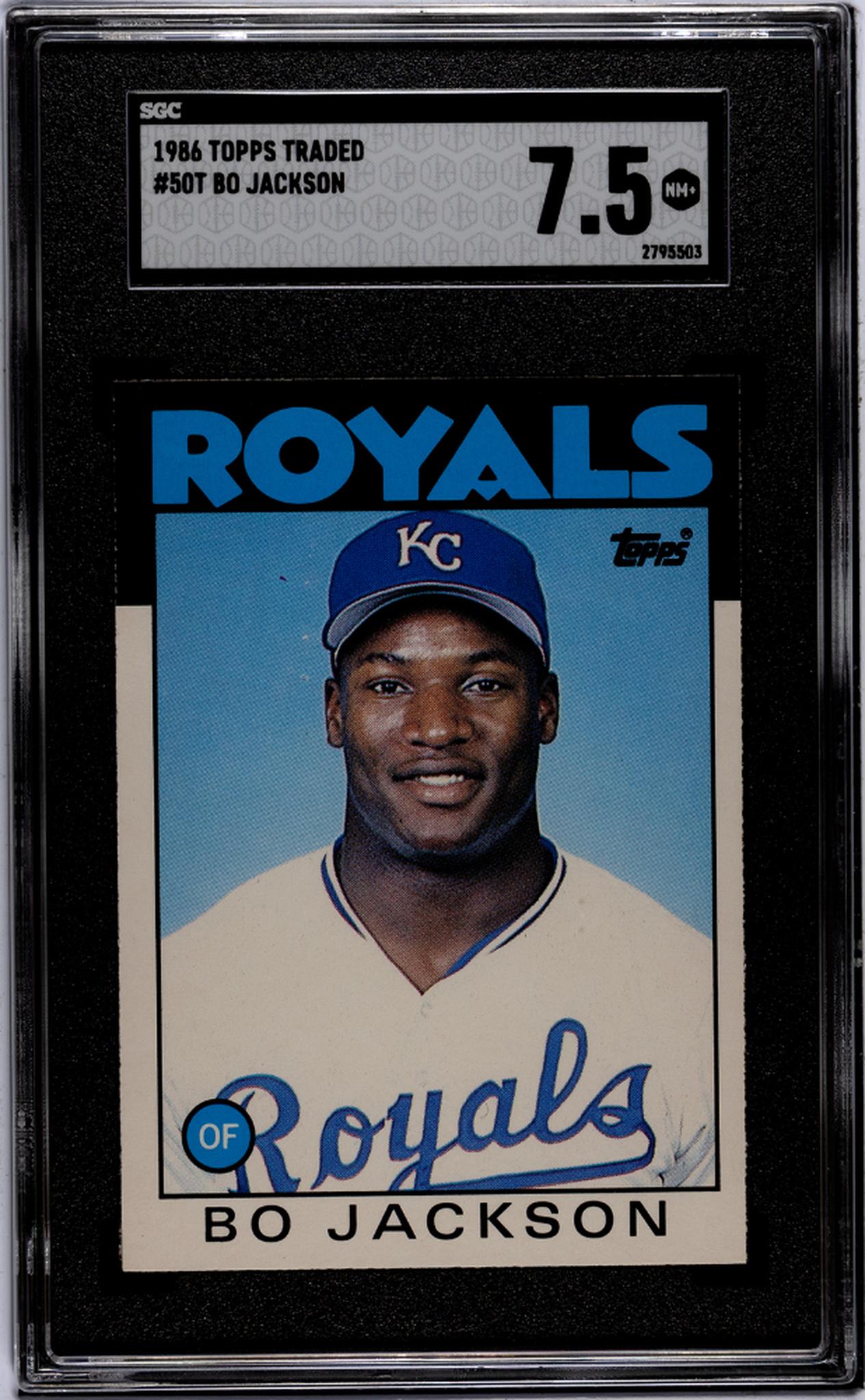 1986 Topps Traded Bo Jackson #50T XRC SGC 7.5