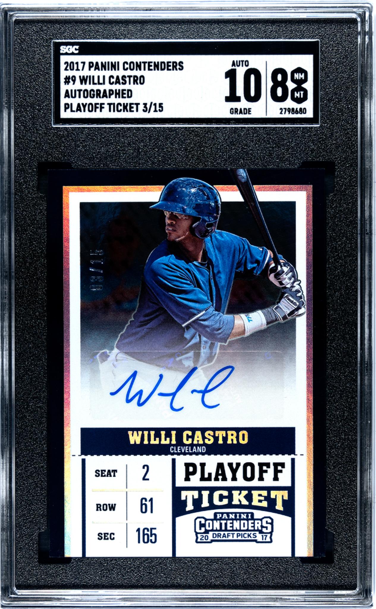 2017 Contenders #9 Willi Castro Playoff Ticket /15 SGC 10