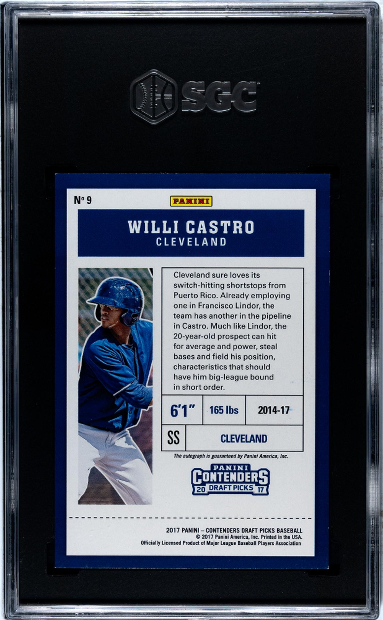 2017 Contenders #9 Willi Castro Playoff Ticket /15 SGC 10