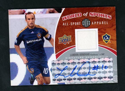 2010 Upper Deck World of Sports Landon Donovan ASA-23 Auto Game-Used Jersey