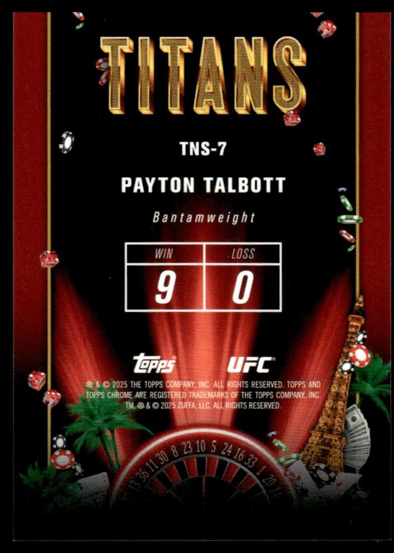 2025 Topps Chrome TNS-7 Payton Talbott Titans Rookie