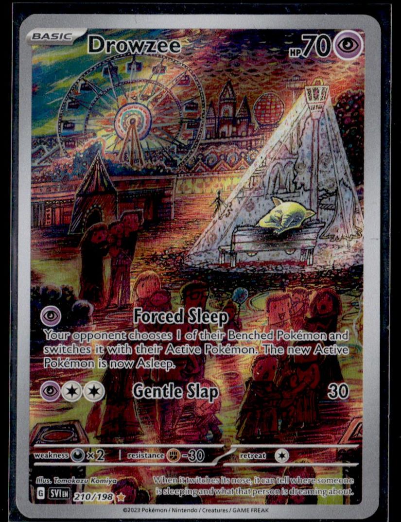 2023 Pokémon Scarlet & Violet Drowzee Illustration Rare #210 Holo