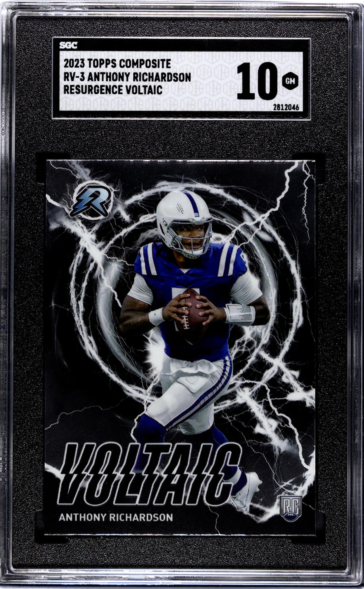 2023 Topps Composite Resurgence Voltaic Anthony Richardson #RV-3 RC SGC 10