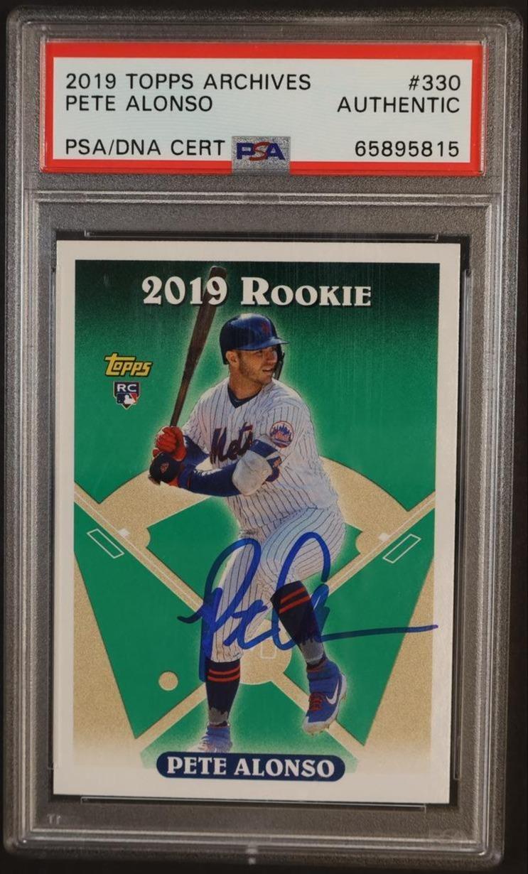 2019 Topps Archives Pete Alonso #330 PSA 0