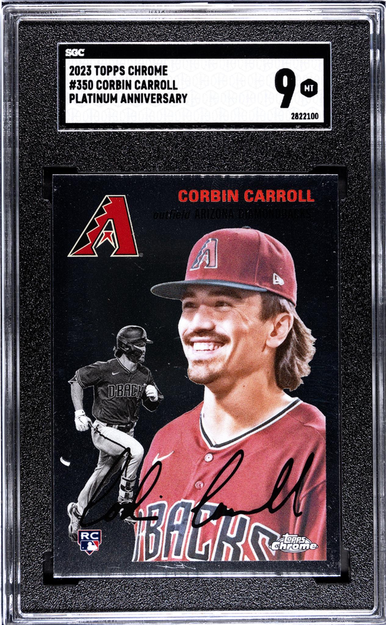 2023 Topps Chrome Platinum Anniversary #350 Corbin Carroll SGC 9