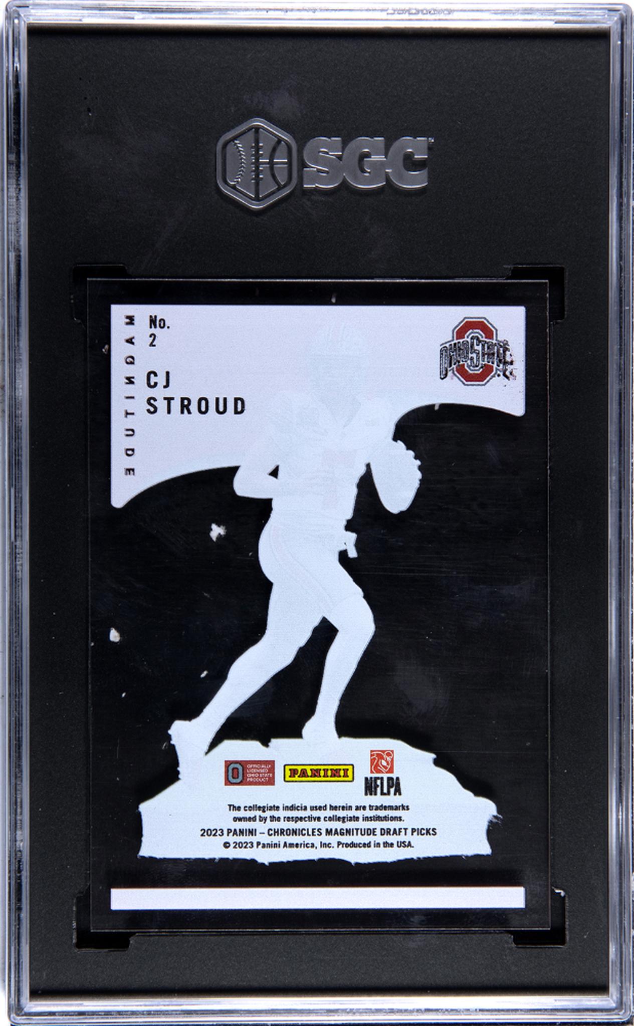 2023 Panini Chronicles #2 CJ Stroud Magnitude Rookie SGC 8.5