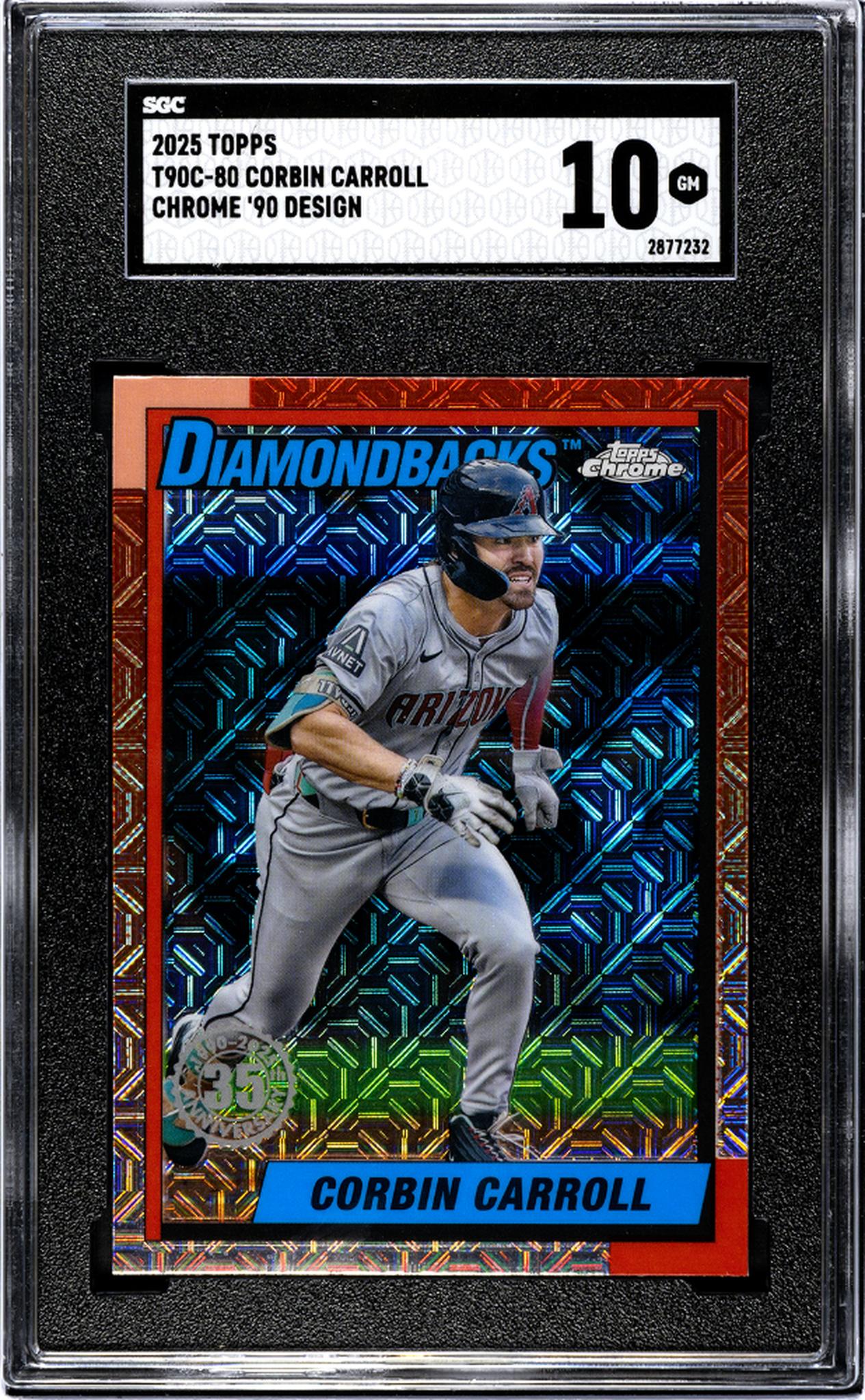 2025 Topps Chrome '90 Design Corbin Carroll #T90C-80 SGC 10