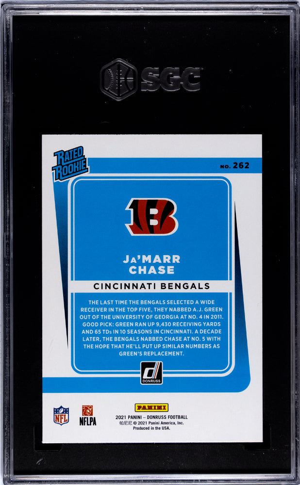 2021 Donruss #262 Ja'Marr Chase SGC 10