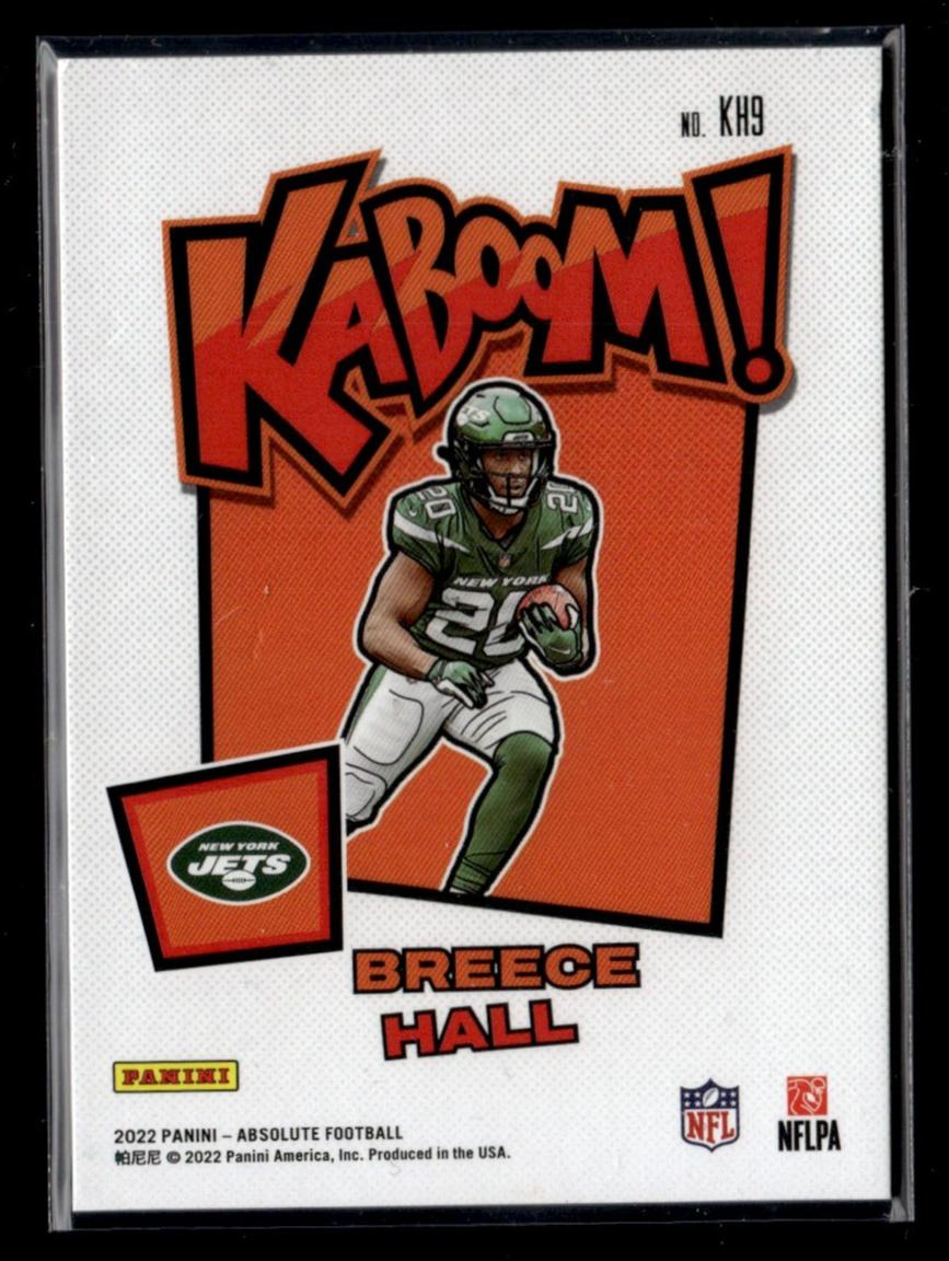 2022 Panini Absolute Kaboom Breece Hall #KH9 RC