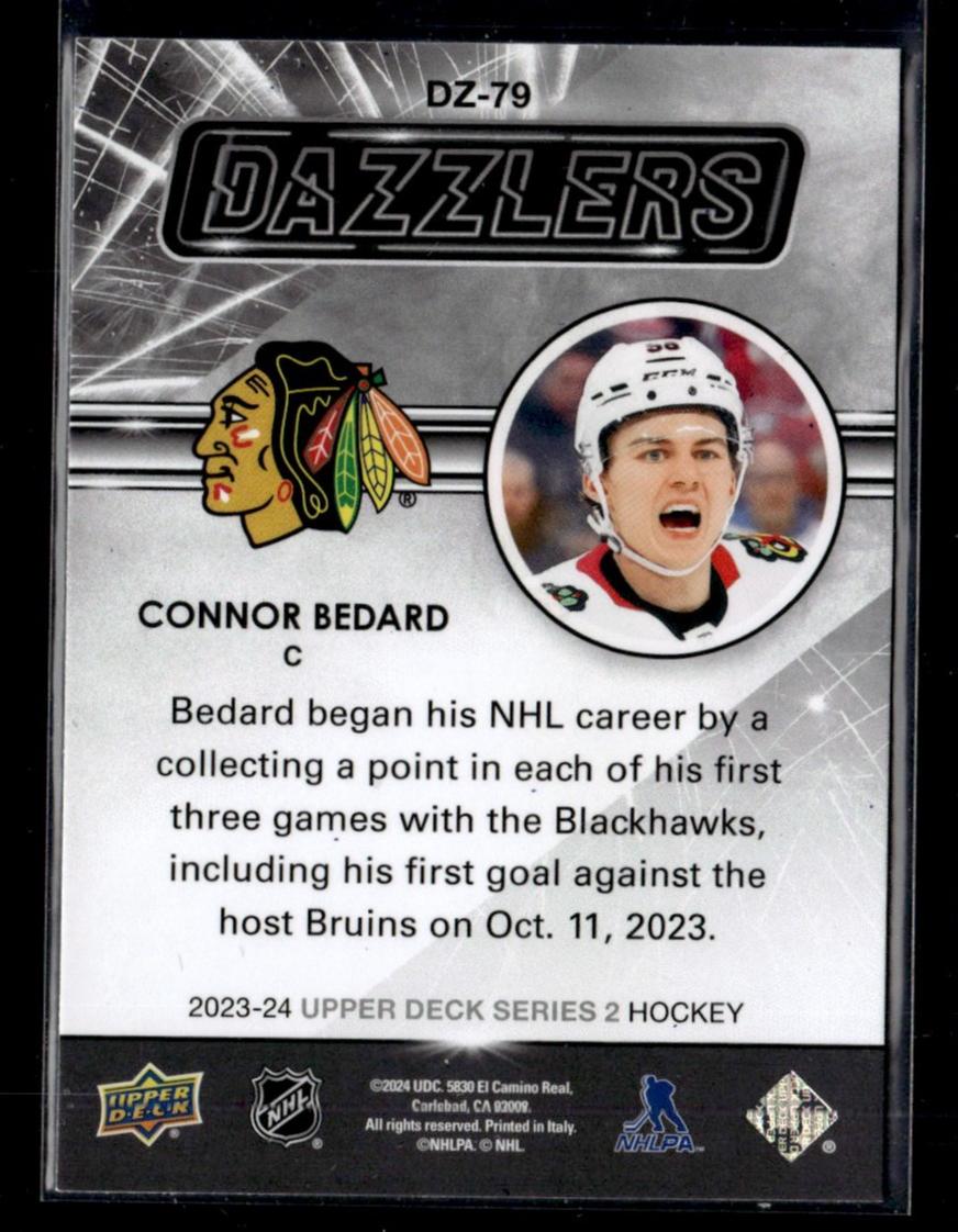 2023-24 Upper Deck Series 2 Dazzlers Connor Bedard #DZ-79