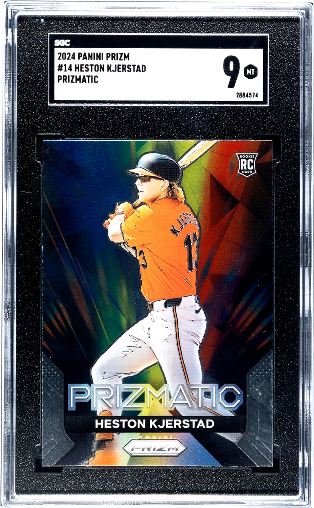 2024 Panini Prizm Prizmatic Heston Kjerstad #14 RC SGC 9