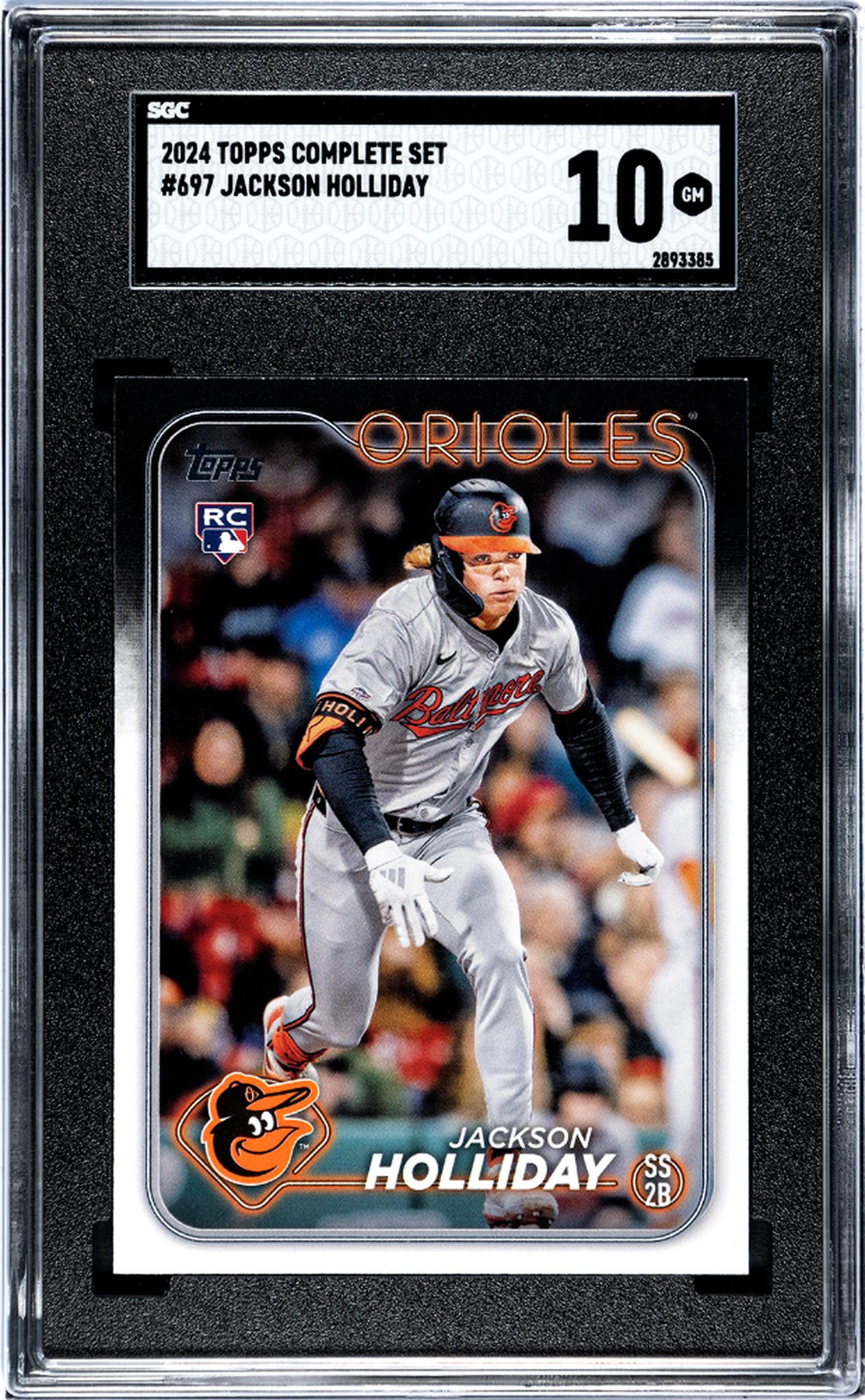 2024 Topps Complete Set #697 Jackson Holliday SGC 10