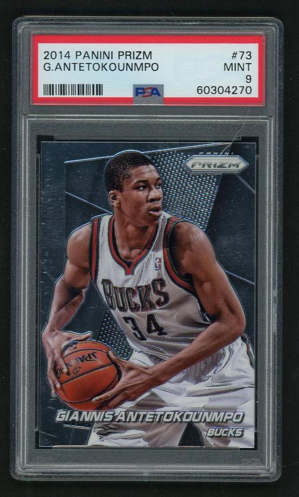 2014 Panini Prizm Giannis Antetokounmpo #73 PSA 9