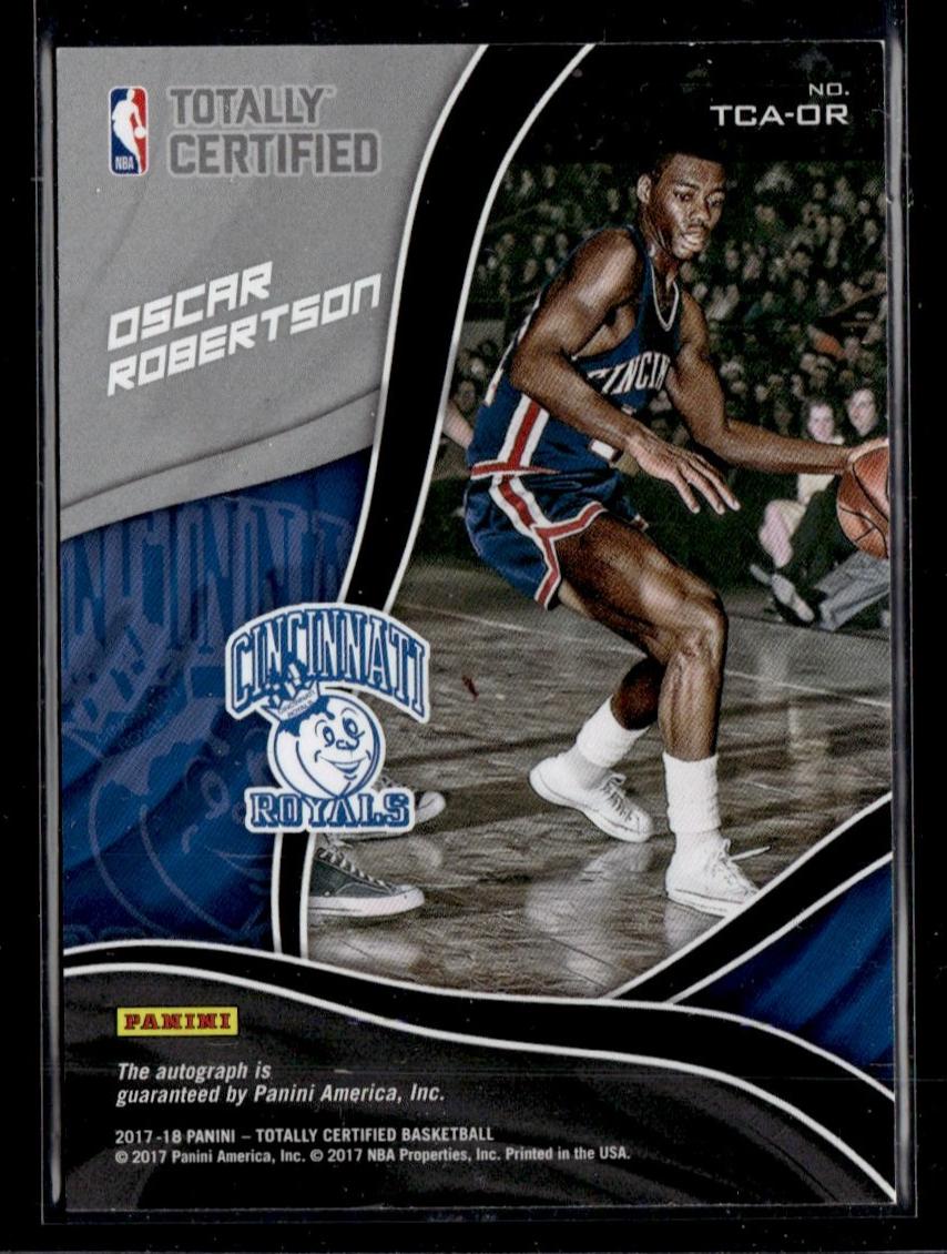 2017 Panini Totally Certified Red Oscar Robertson #TCA-OR Auto /25