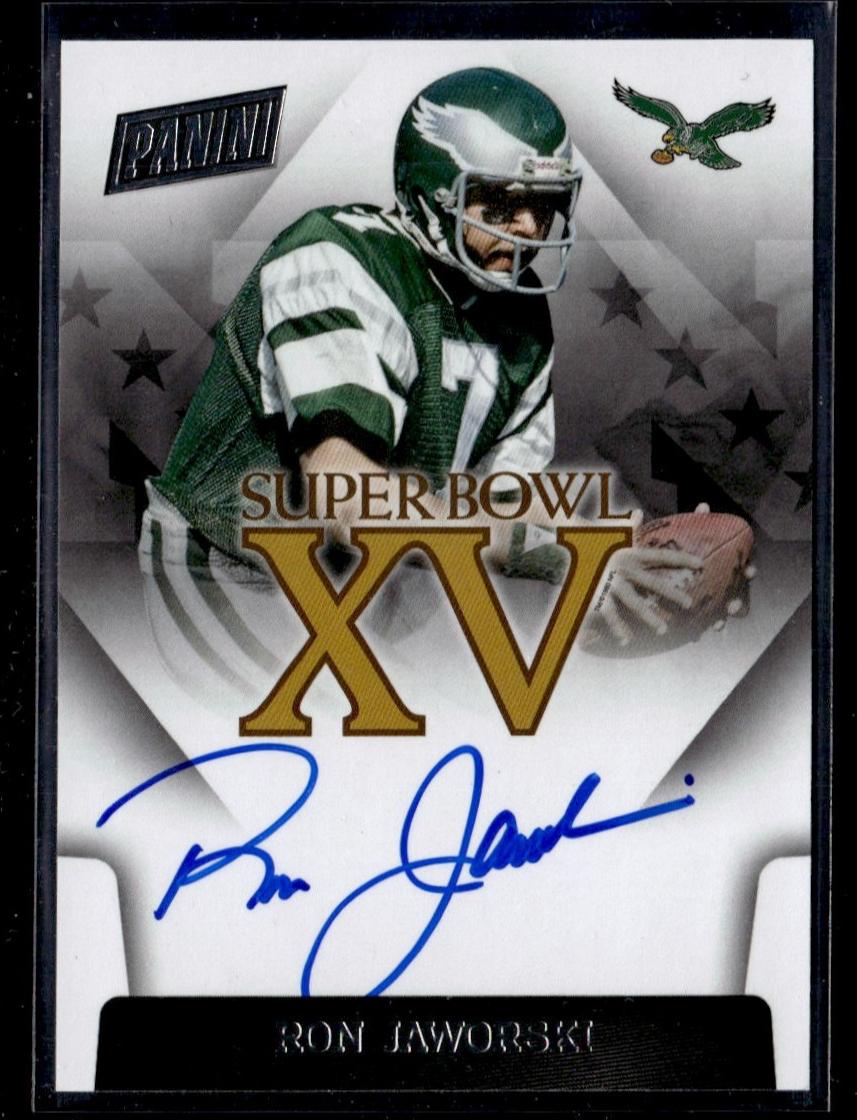 2015 Panini Super Bowl XV Ron Jaworski #SBXV-RJ Auto