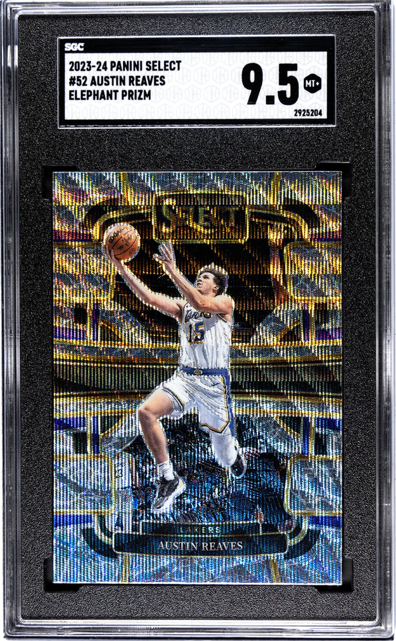 2023-24 Panini Select #52 Austin Reaves Elephant Prizm SGC 9.5