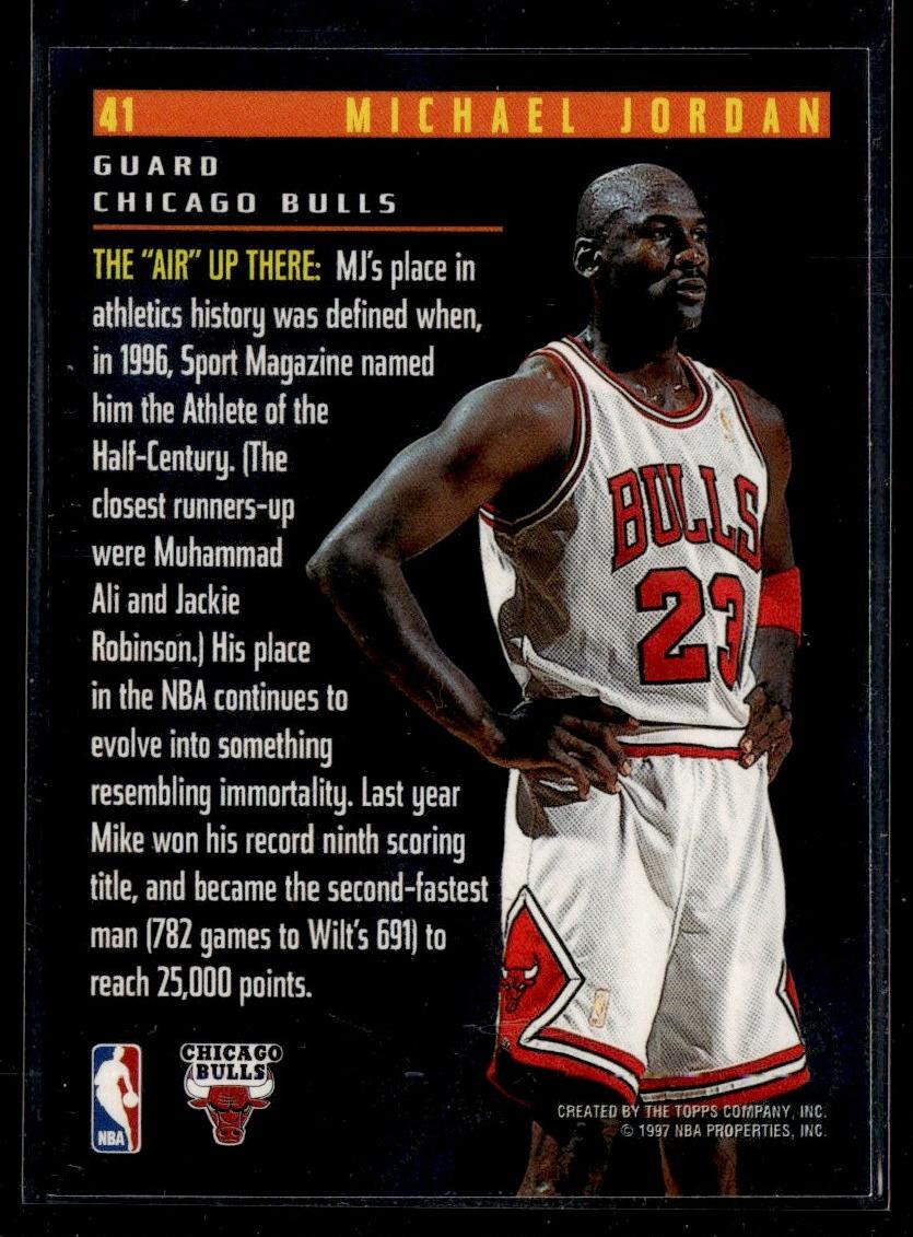 1997 Topps 41 Michael Jordan Members Only Chicago Bulls