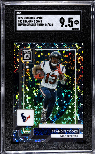 2022 Donruss Optic Brandin Cooks #80 Silver Circles Prizm /125 SGC 9.5
