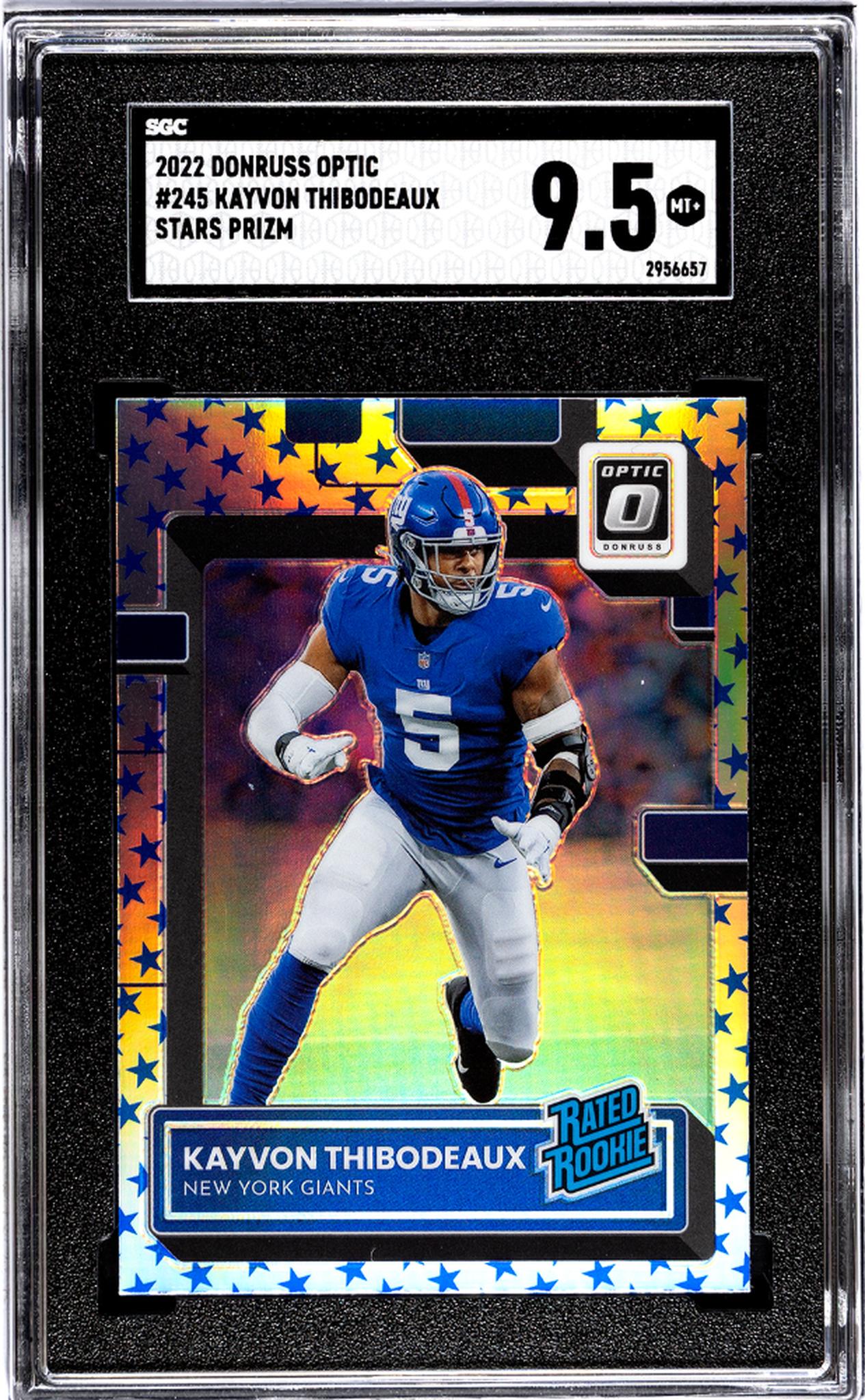 2022 Donruss Optic #245 Kayvon Thibodeaux Stars Prizm SGC 9.5