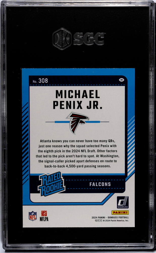 2024 Donruss #308 Michael Penix Jr. SGC 10