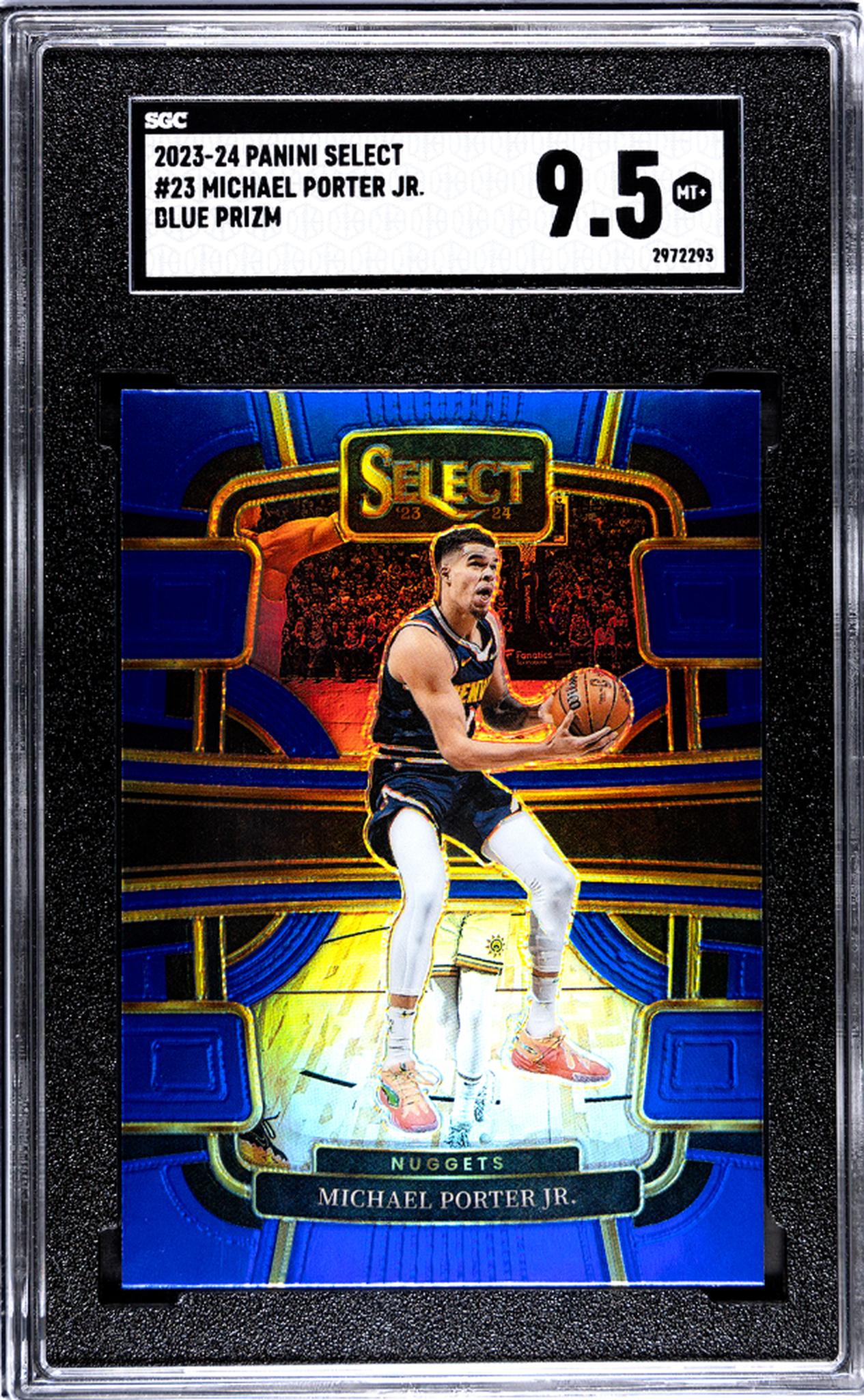 2023-24 Panini Select #23 Michael Porter Jr. Blue Prizm SGC 9.5