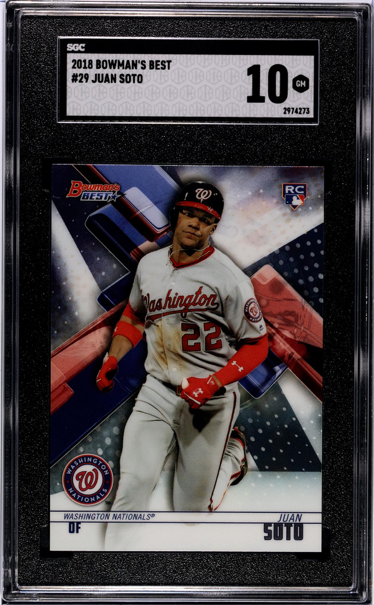 2018 Bowman's Best #29 Juan Soto SGC 10