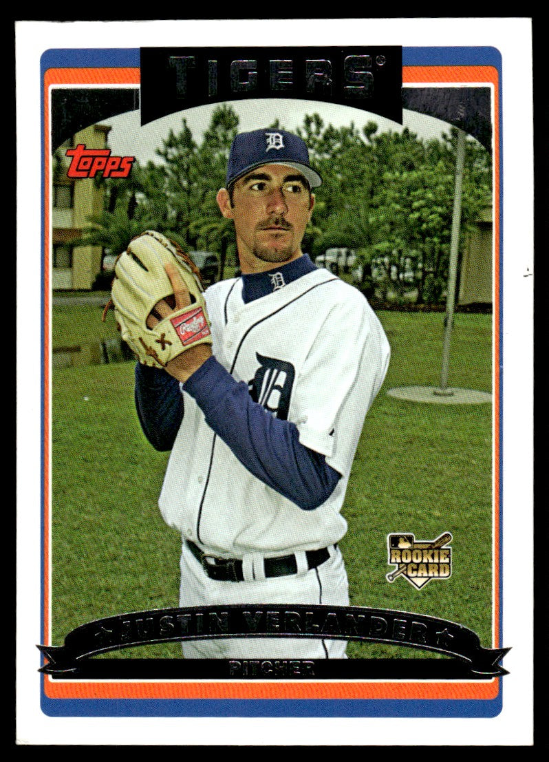 2006 Topps #641 Justin Verlander Rookie Detroit Tigers