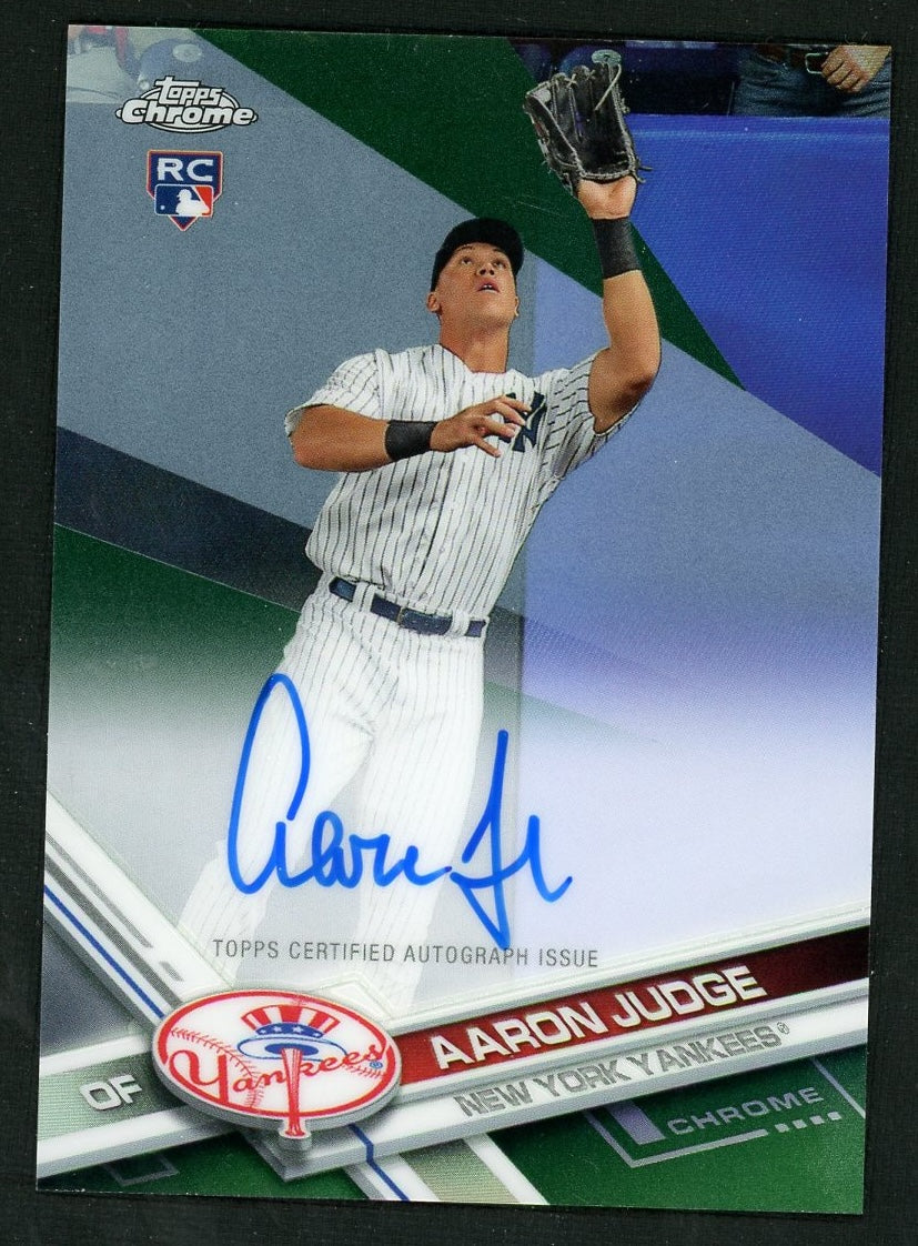 2017 Topps Chrome RA-AJ Aaron Judge Rookie /99 New York Yankees Auto