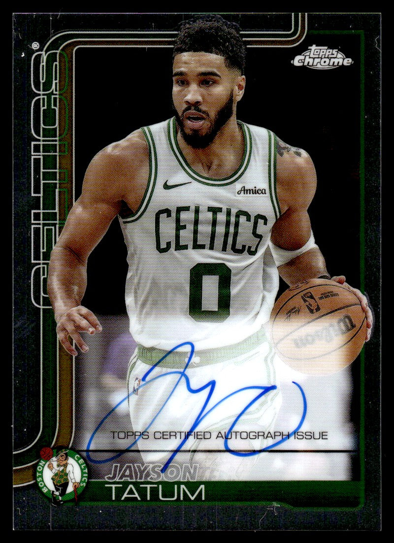 2025 Topps Chrome TCA-JT Jayson Tatum Boston Celtics Auto