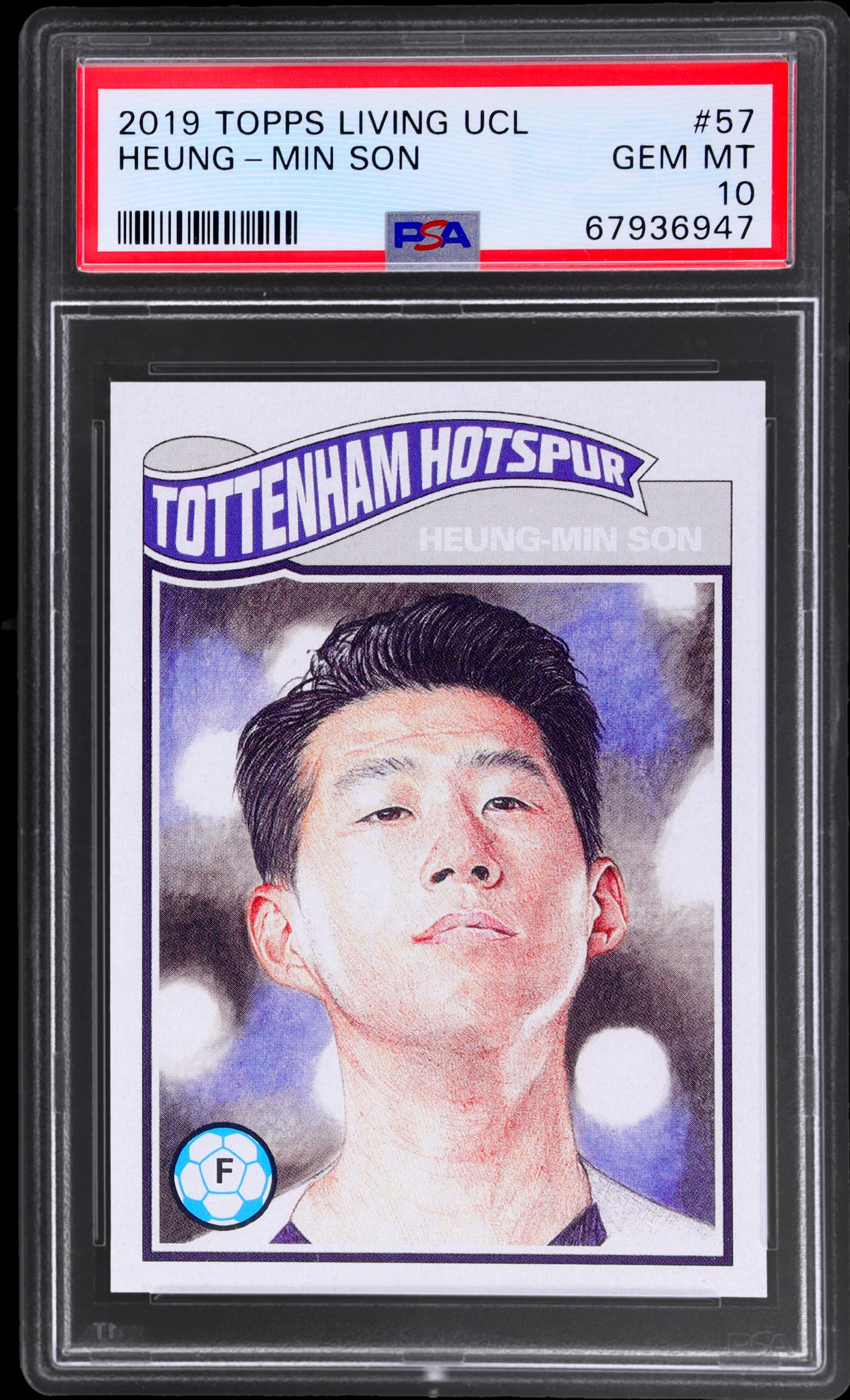 2019 Topps Living UEFA Champions League #57 Heung-Min Son /454 PSA 10