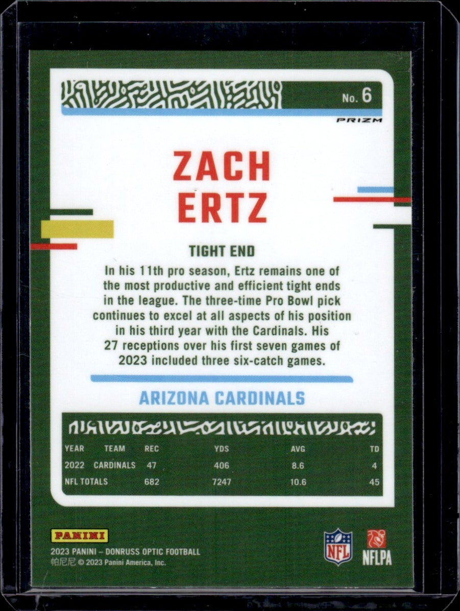 2023 Panini Donruss Optic #6 Zach Ertz Red Stars SSP  