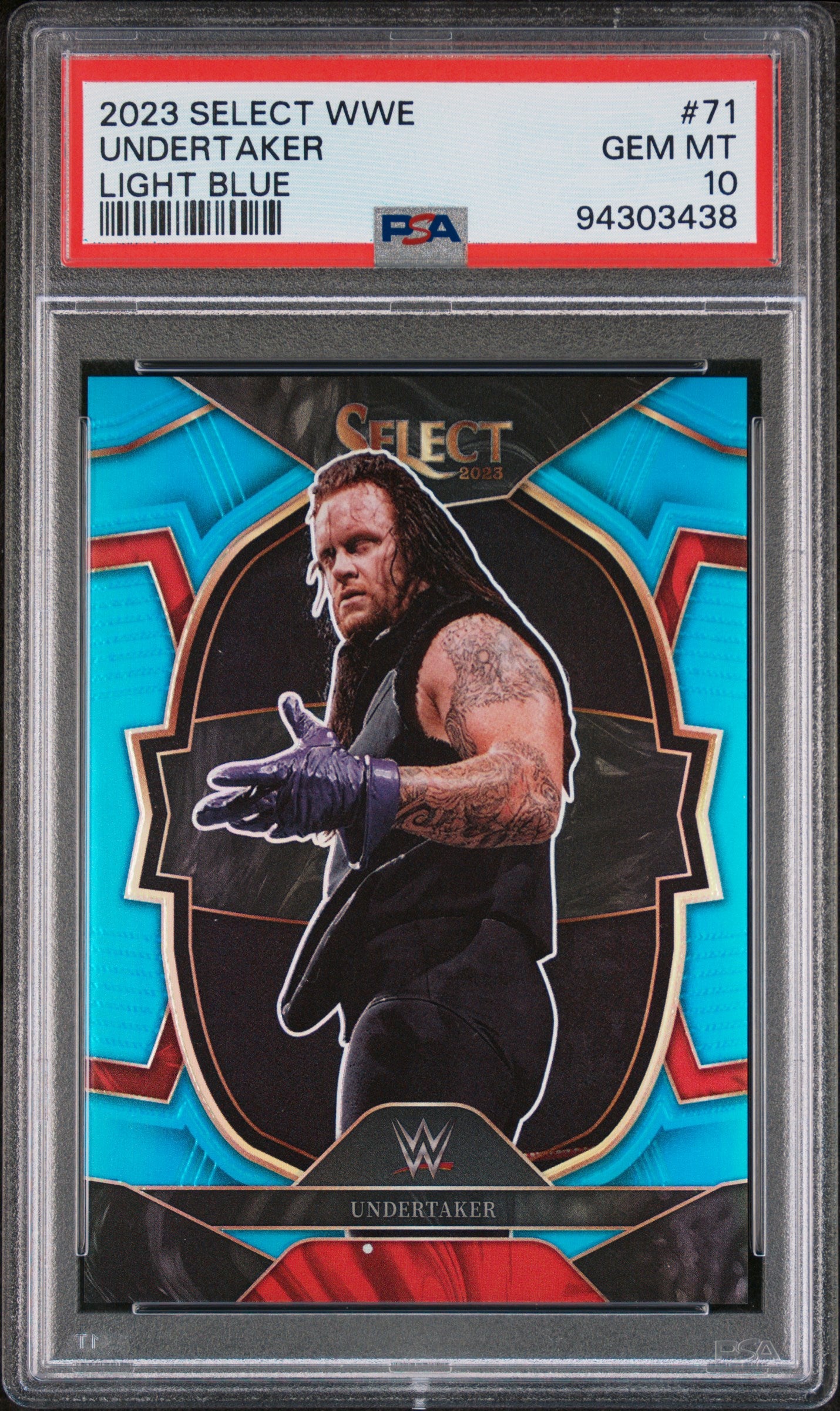 2023 Panini Select WWE Light Blue Undertaker /249 #71 PSA 10