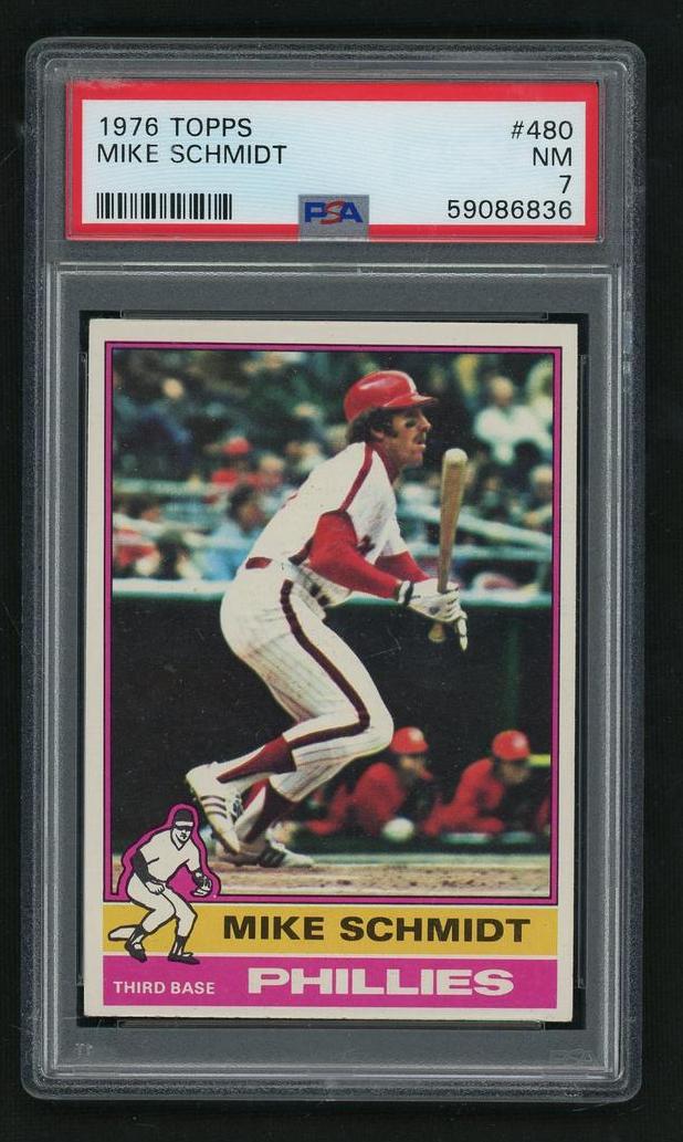1976 Topps Mike Schmidt #480 PSA 7